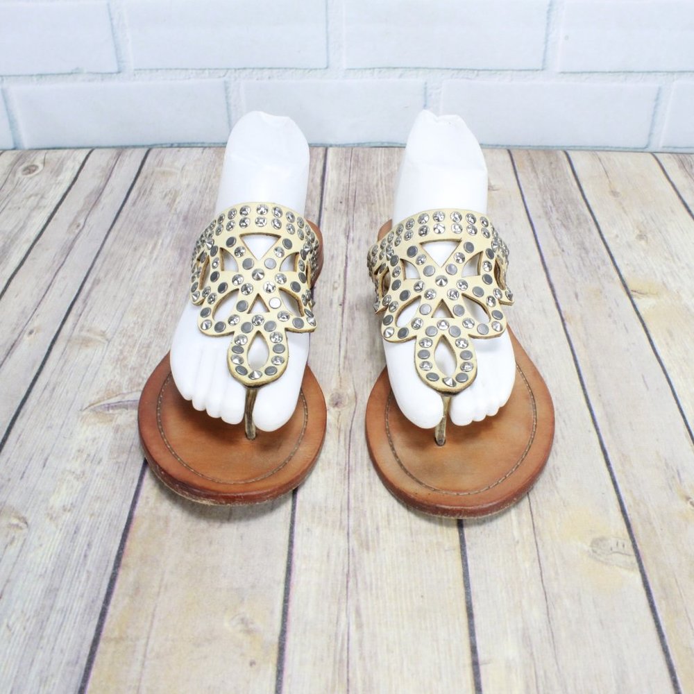 FRYE Rachel Studded Thong Sandals Size 9 - Picture 4 of 8